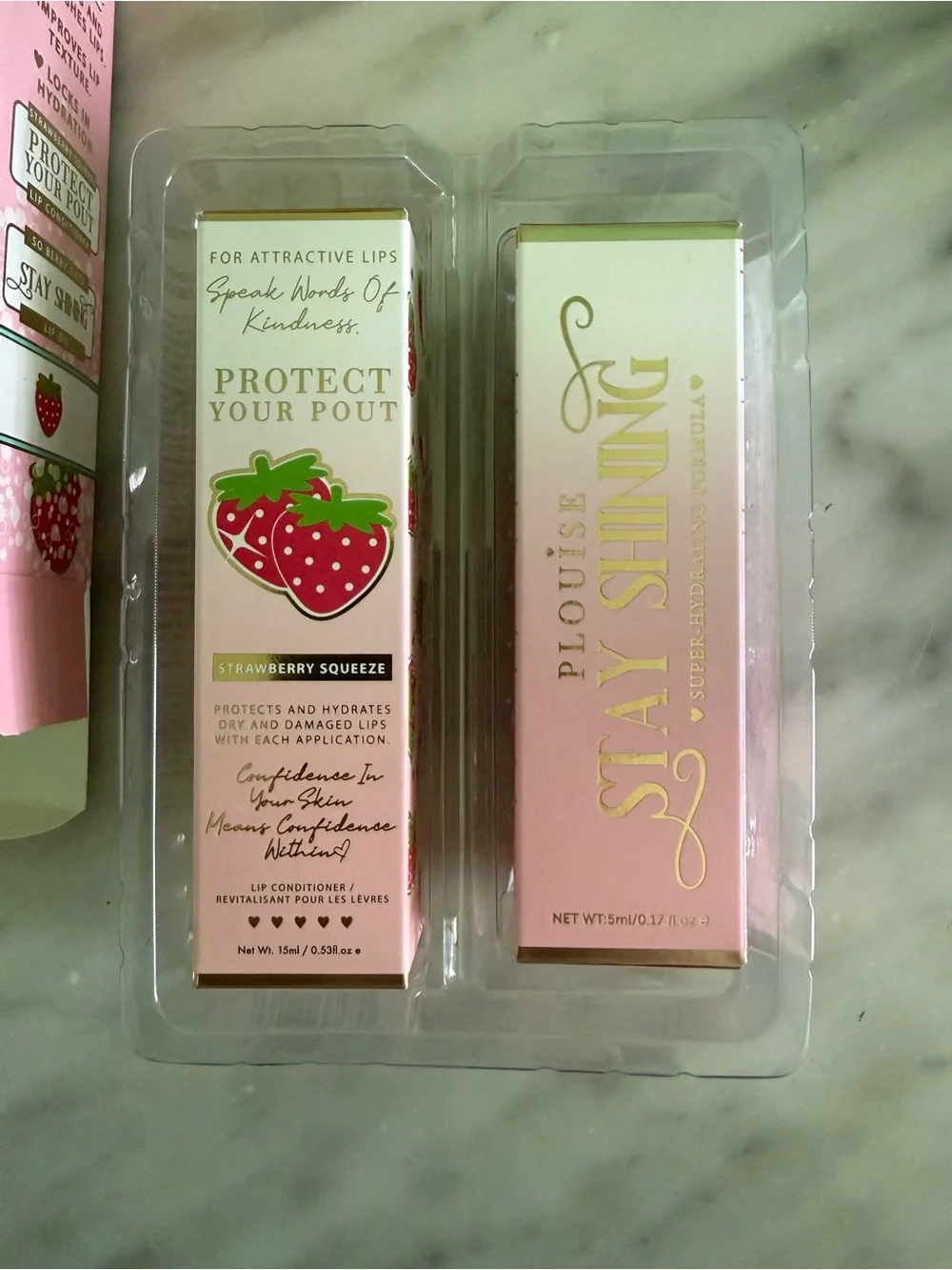 P Louise Bad B*tch Energy Strawberry Lip Duo NIB